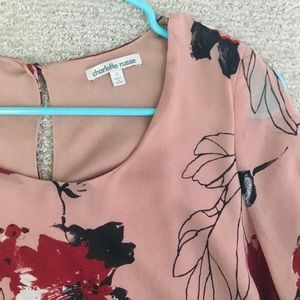 Charlotte Russe Floral Long Sleeve Dress